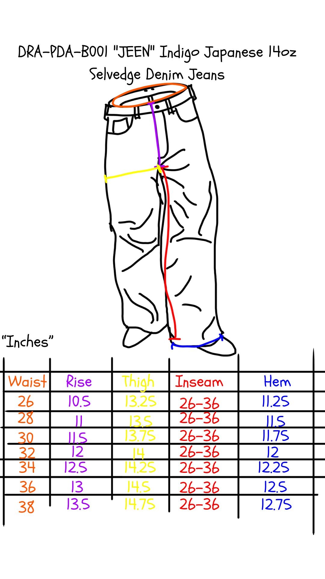 DRA-PDA-B001 "JEEN" Jeans