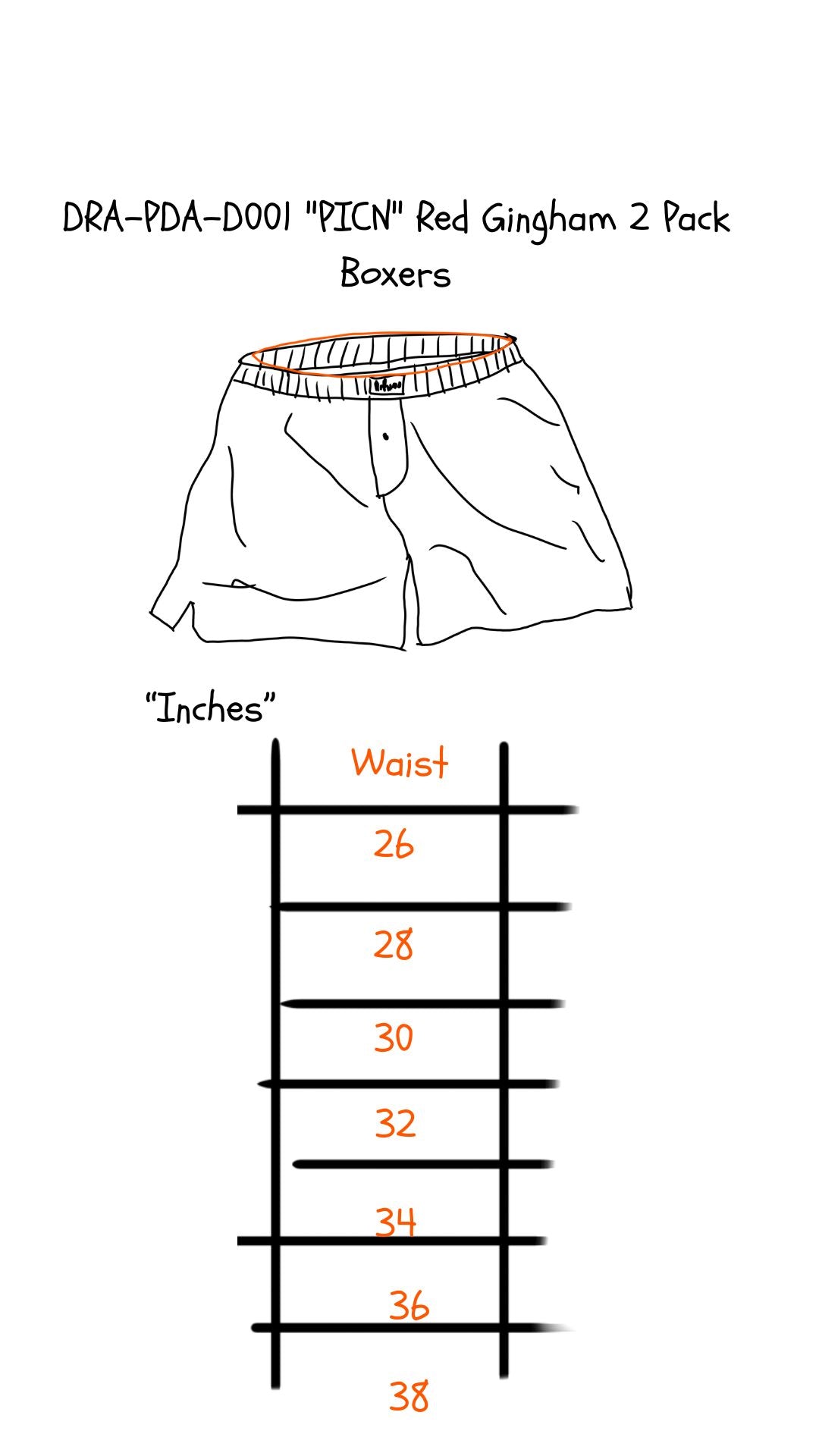 "PICN" 2 Pack Boxers